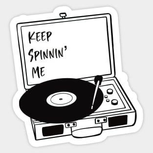 Vinyl record player Sticker